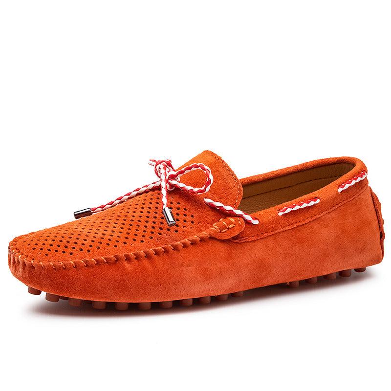 Men's Fashion Casual Bowknot Ribbon Personality Peas Shoes - Trendha