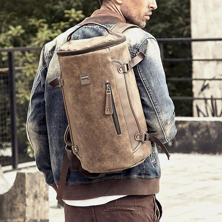 Men Vintage Large Capacity Backpack Casual Travel Bag - Trendha