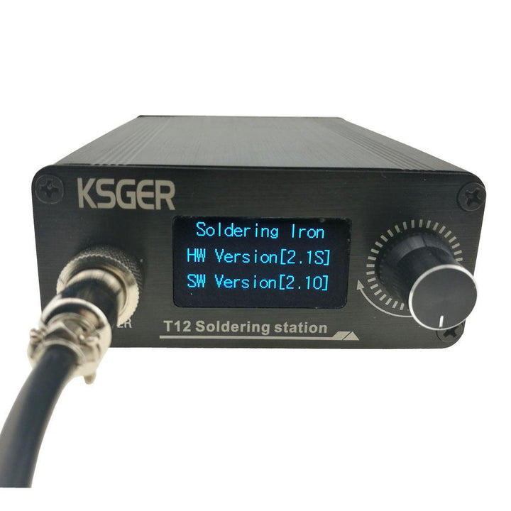 V2.1S T12 Digital Temperature Controller Soldering Station Electric Soldering Iron Tips T12-K + 907 Handle - Trendha