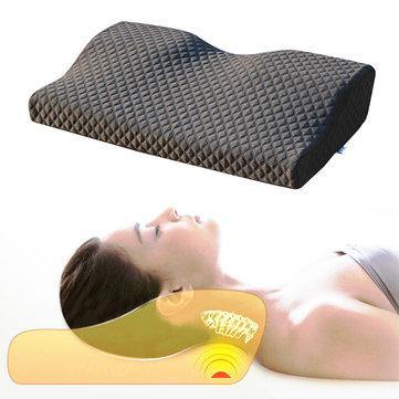 Memory Foam Pillow Cervical Spondylosis Neck Pain Relief Slow Rebound Massager Massage - Trendha