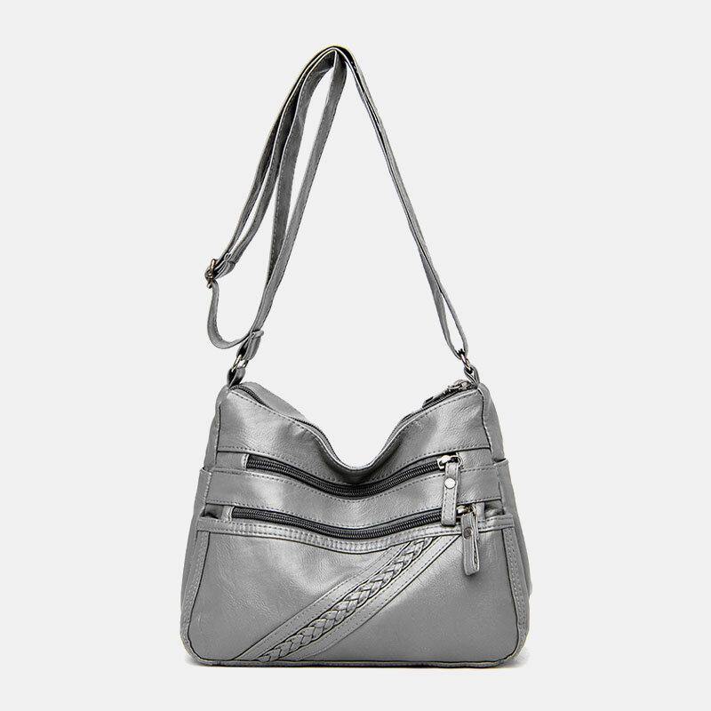 Women PU Leather Large Capacity Anti-theft 6.3 Inch Phone Bag Crossbody Bags Shoulder Bag - Trendha