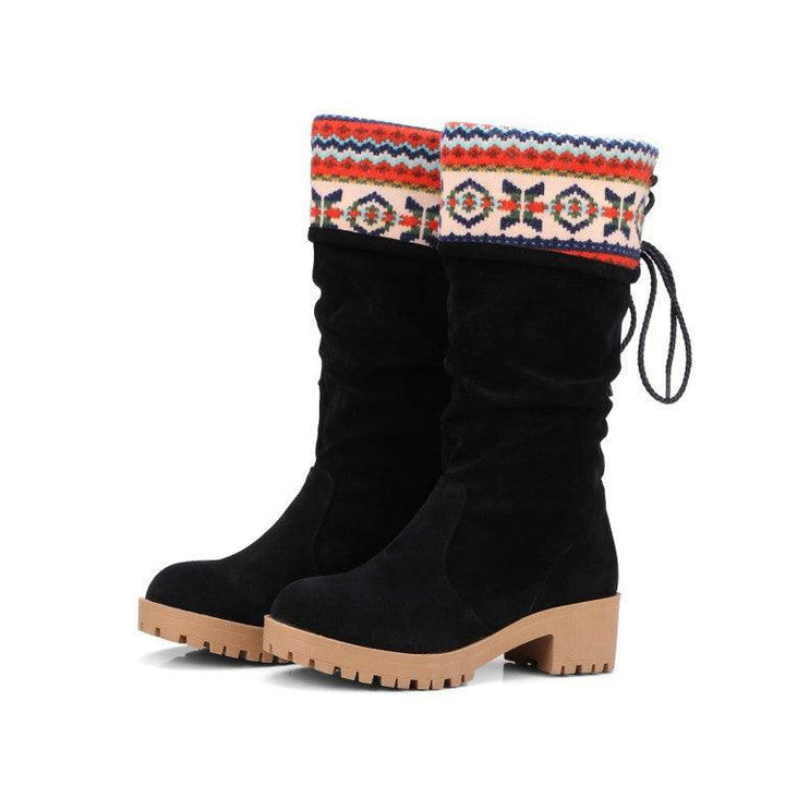 Round toe boots - Trendha
