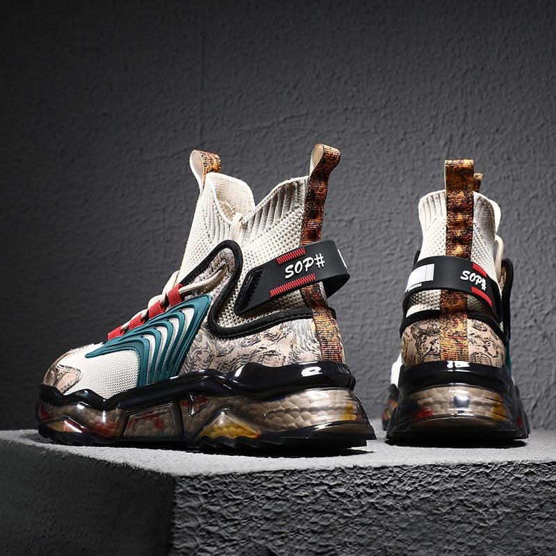 Lace-up Men's Winter Low-top Black Mesh Round Toe Casual Shoes - Trendha