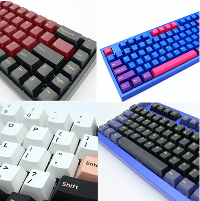 166 Keys Color Matching Keycap Set Cherry Profile PBT Two Color Molding Keycaps for Mechanical Keyboard - Trendha