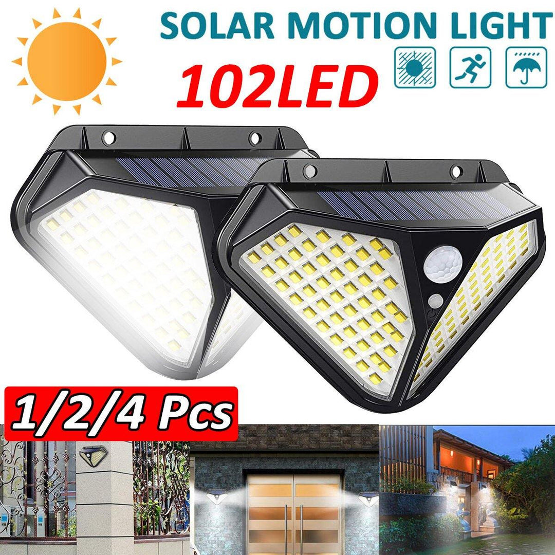 1/2/4PCs ARILUX 102 LED Solar Infrared Motion Sensor Wall Light Outdoor Garden Light Waterproof - Trendha
