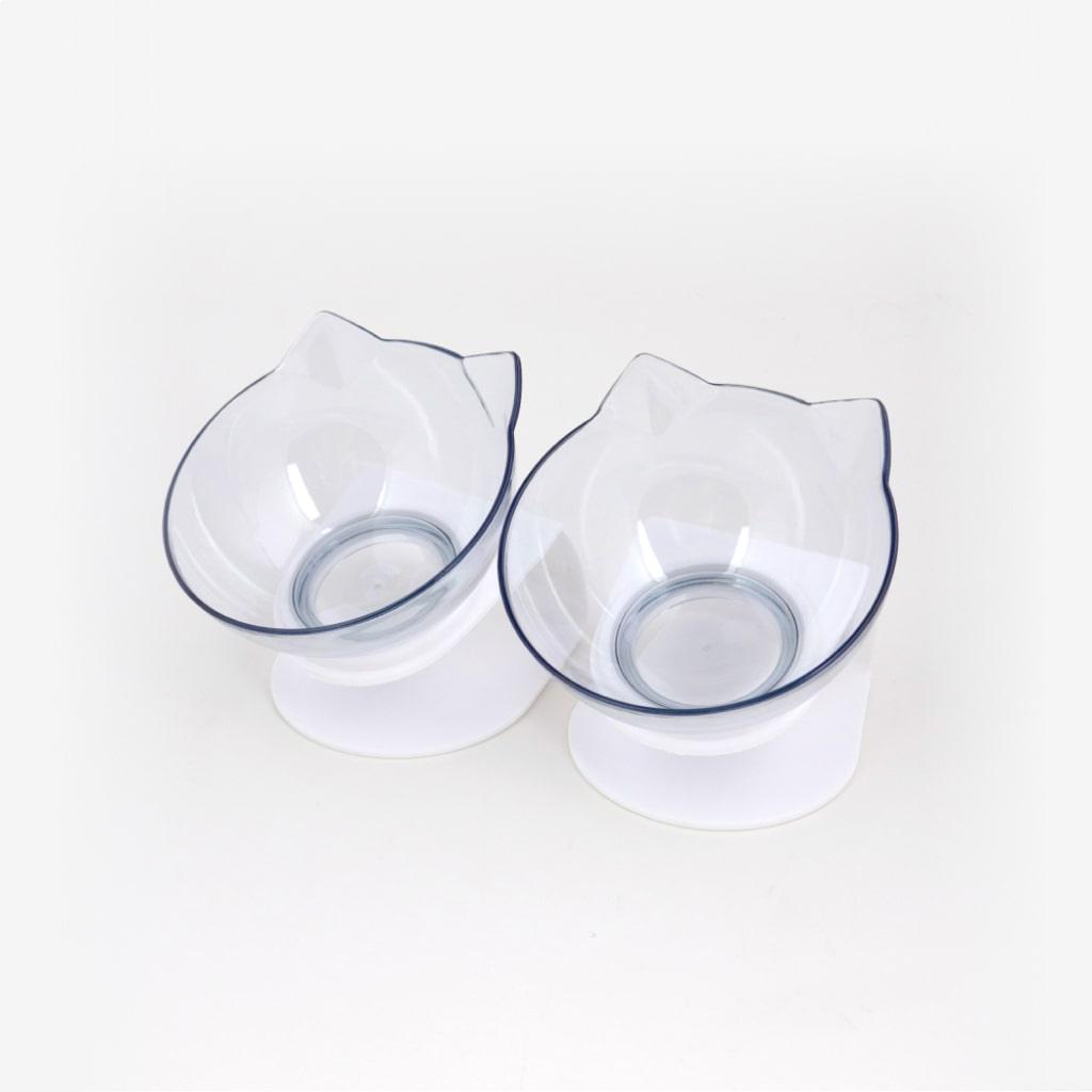 Non-Slip Cat Bowls with Raised Stand - Trendha
