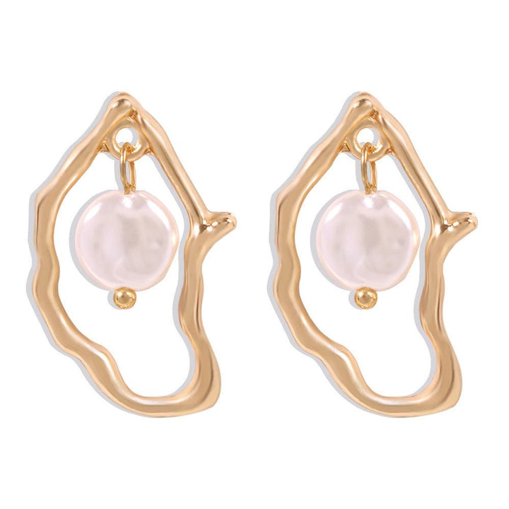 Irregular Pearl Earrings - Trendha