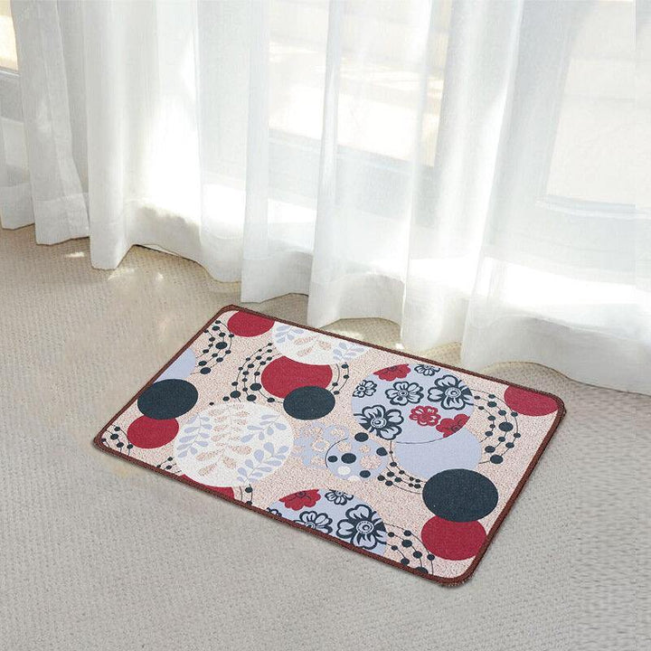 Hongbo Mandala Printed Mats Retro Flower Printed Carpet Mat Non-slip Doormat for Kitchen Bathroom Toilet Home Decoration - Trendha