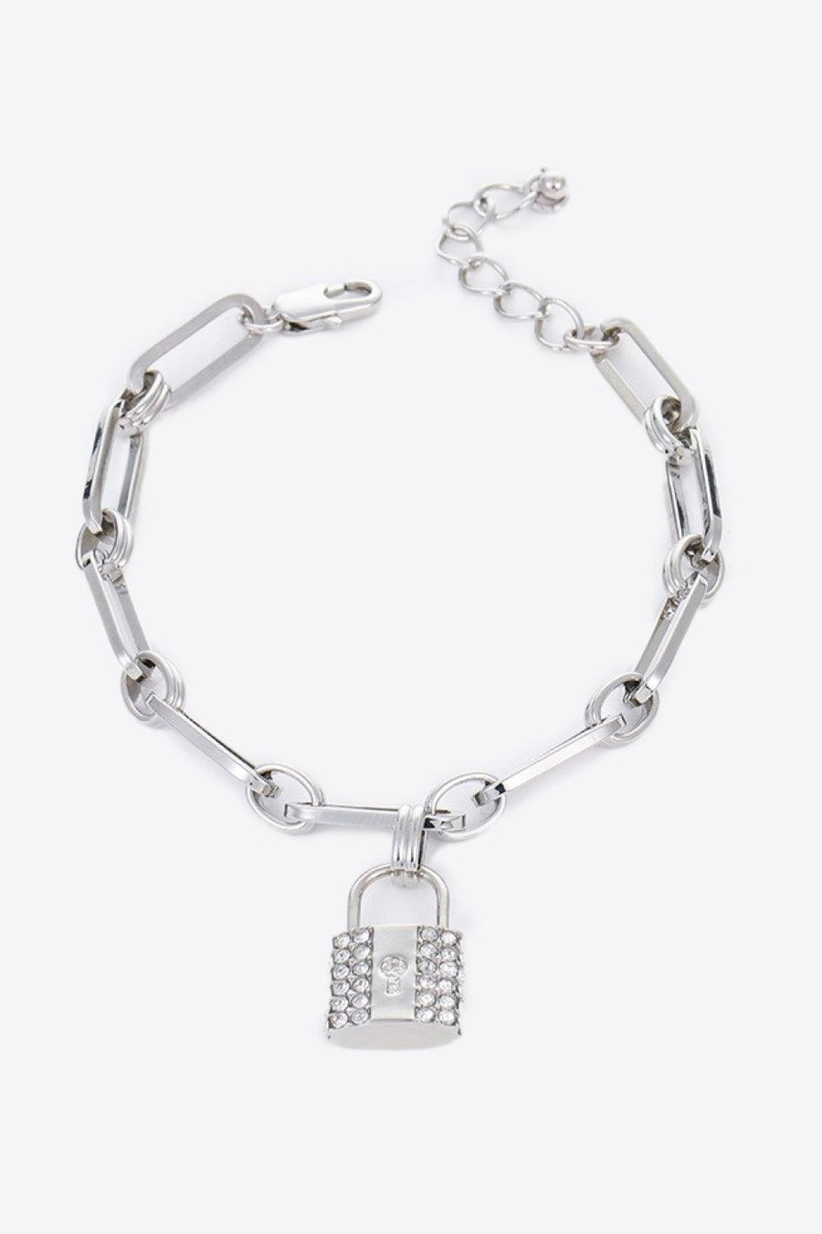 Lock Charm Chain Bracelet - Trendha