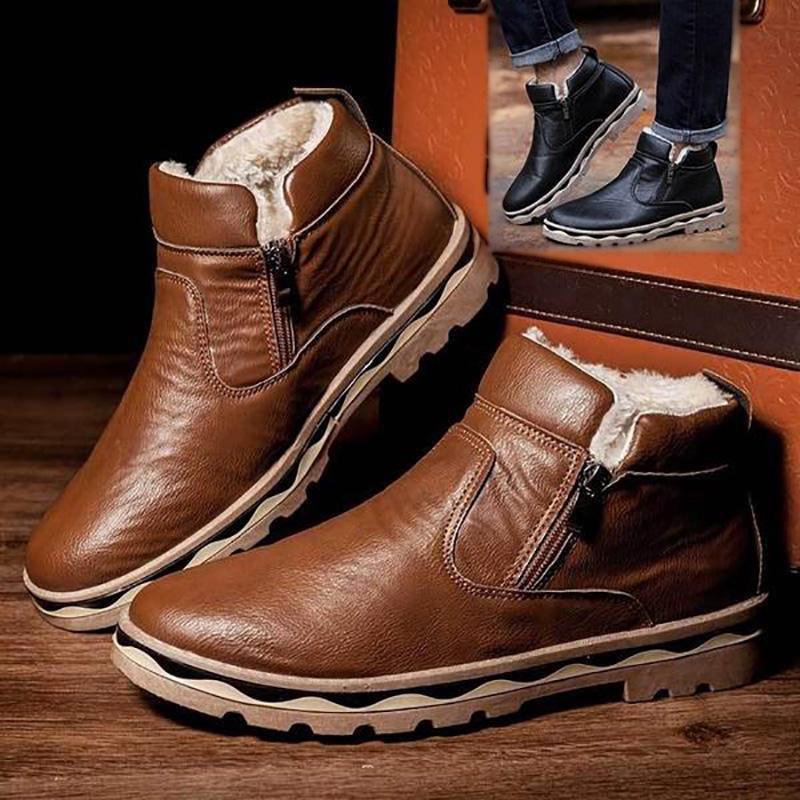 Snow boots men's casual Martin boots men's boots - Trendha