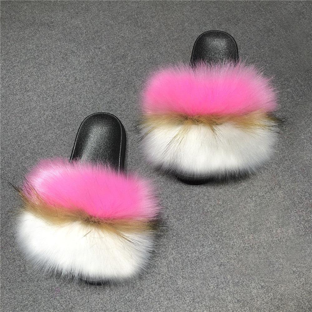 Floppy Home Fur Slippers - Trendha