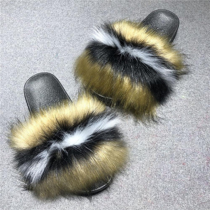 Floppy Home Fur Slippers - Trendha