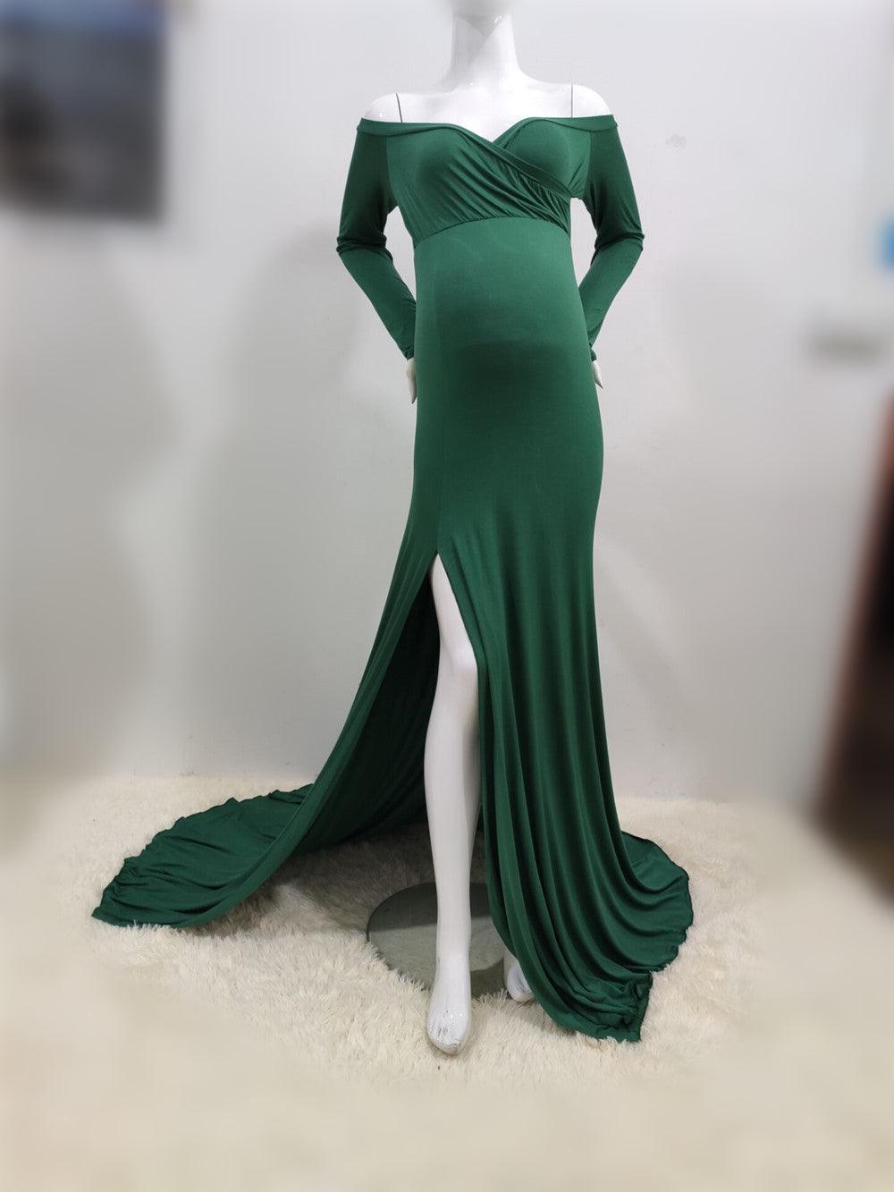 Slit Hem Tail Dress Long Dress Photography Dress - Trendha
