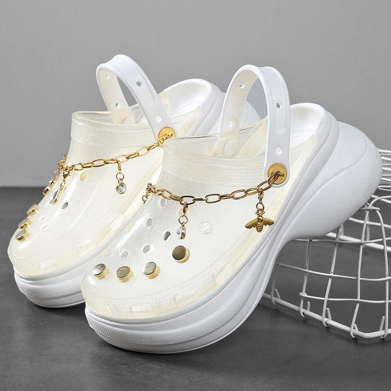 Women Sandals Summer Hole Beach Anti-skid Slippers - Trendha