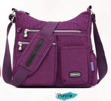 Women's Messenger Bag Cloth Bag Water Repellent Female Middle-Aged Fashionable Nylon Cloth - Trendha