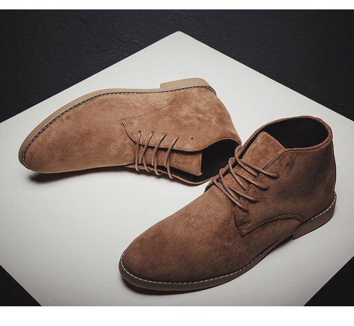 Trendy Men's Boots | British Style Pointed Toe Leather Boots for Men - Trendha