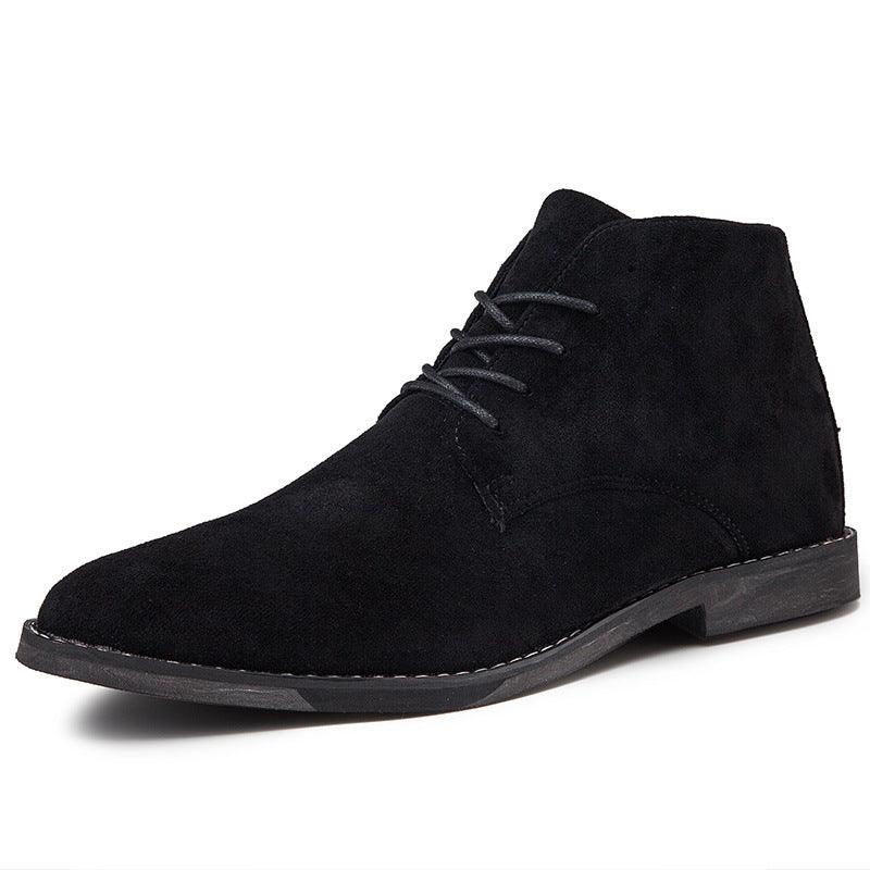 Trendy Men's Boots | British Style Pointed Toe Leather Boots for Men