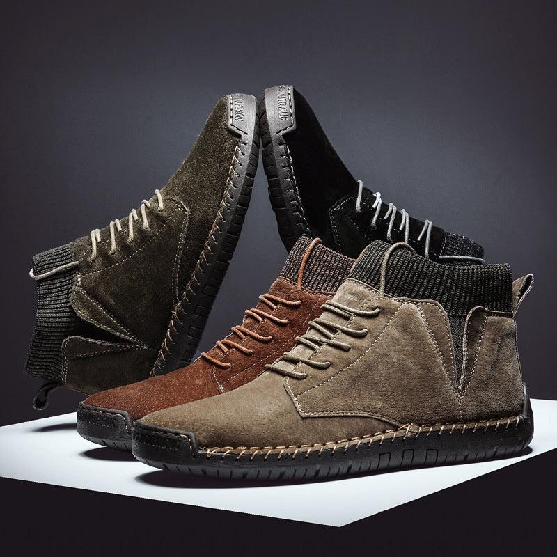 Men's Casual Warm Socks Shoes Ankle Boots - Trendha