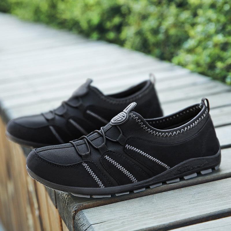 Casual Elastic Band Set Foot Light Mother Shoes Light Soft Sole Elderly Shoes - Trendha