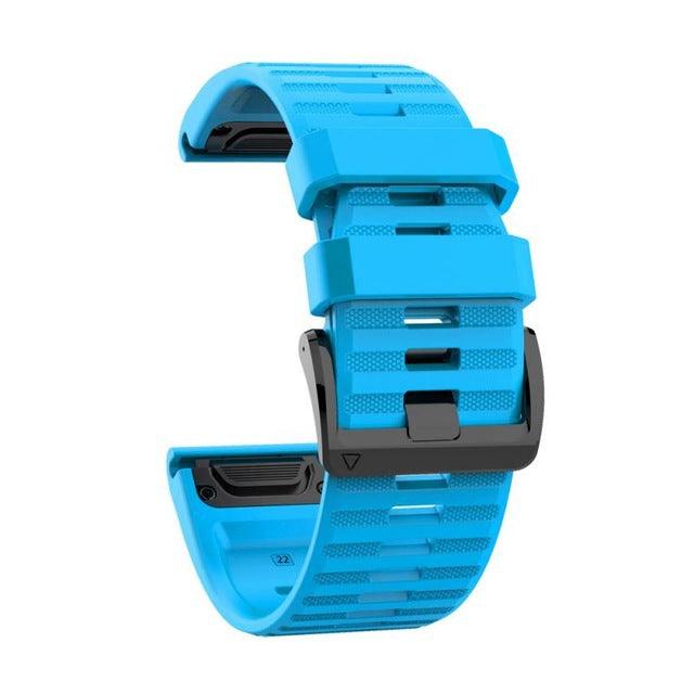 For Garmin Fenix 6X 6 Pro 3HR 5 5X Quick Fit Silicone Watch Band Strap 26MM 22MM - Trendha