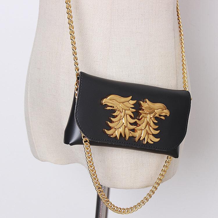 Fashion Metallic Chain Ssangyong Waist Bag - Trendha