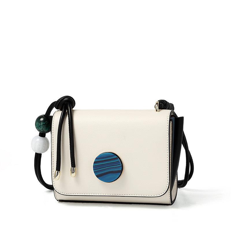 Beaded solid color small square bag - Trendha