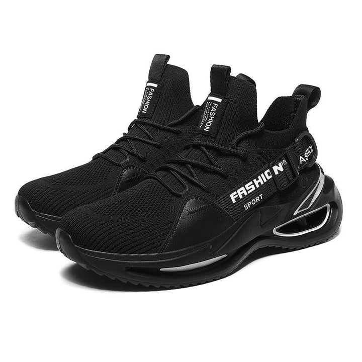 2021 spring and summer fashion leisure Korean men''s shoes cross border large men''s shoes spring breathable flying woven sports shoes A02 - Trendha