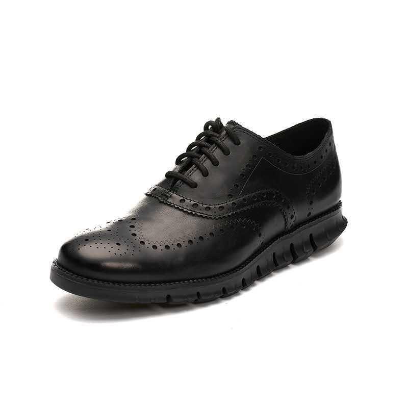 Leather Shoes Men's Autumn Business Shoes Men's Thick-soled Men's Shoes Large Size Casual Shoes - Trendha