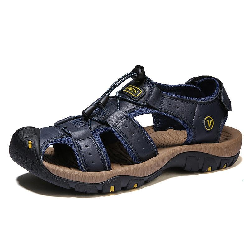 Baotou Anti-Collision Breathable Casual Leather Sandals - Trendha