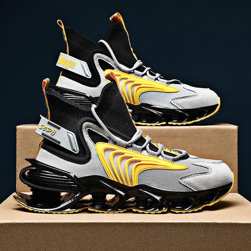 Men's Breathable Blade Running Shoes - Spring New Personality Trend with Color Matching Casual Design - Trendha