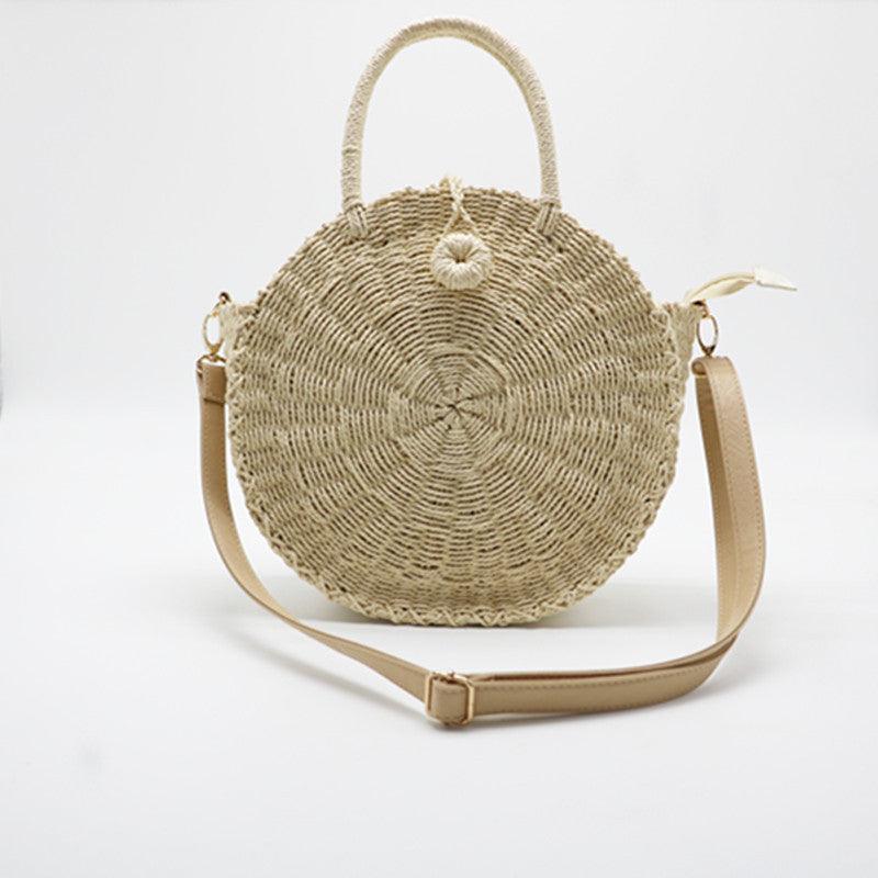 Fashion Round Straw Woven Bag Handbag - Trendha