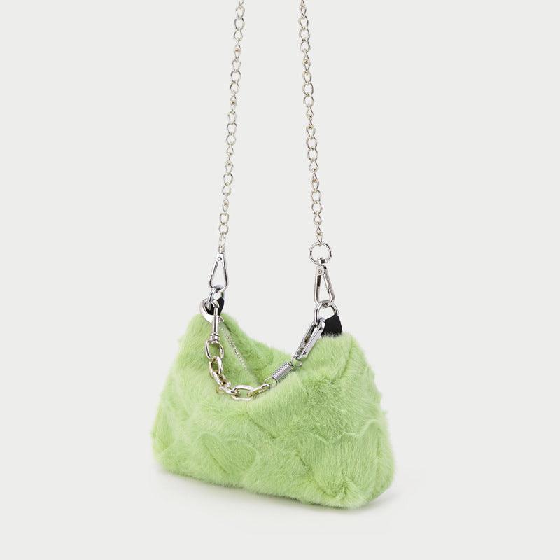 Hot Girl Underarms Cute Plush Love Plush Handbag - Trendha