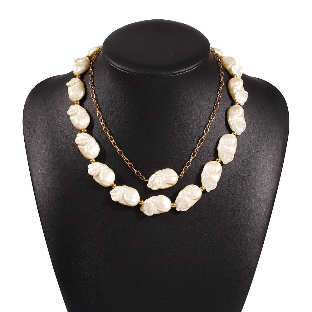 Irregular Pearl Necklace for Holiday Style - Trendha