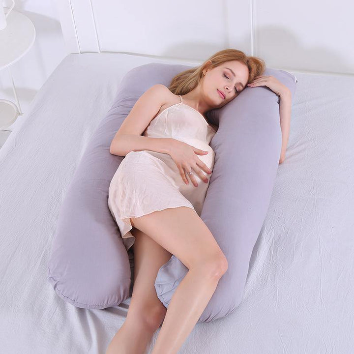 Pure Cotton Pure Color Maternity Pillow U Type - Trendha