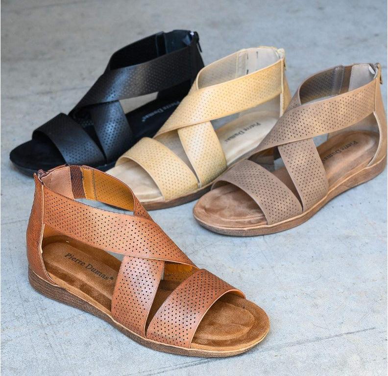 Comfortable Flat Toe Casual Sandals - Trendha
