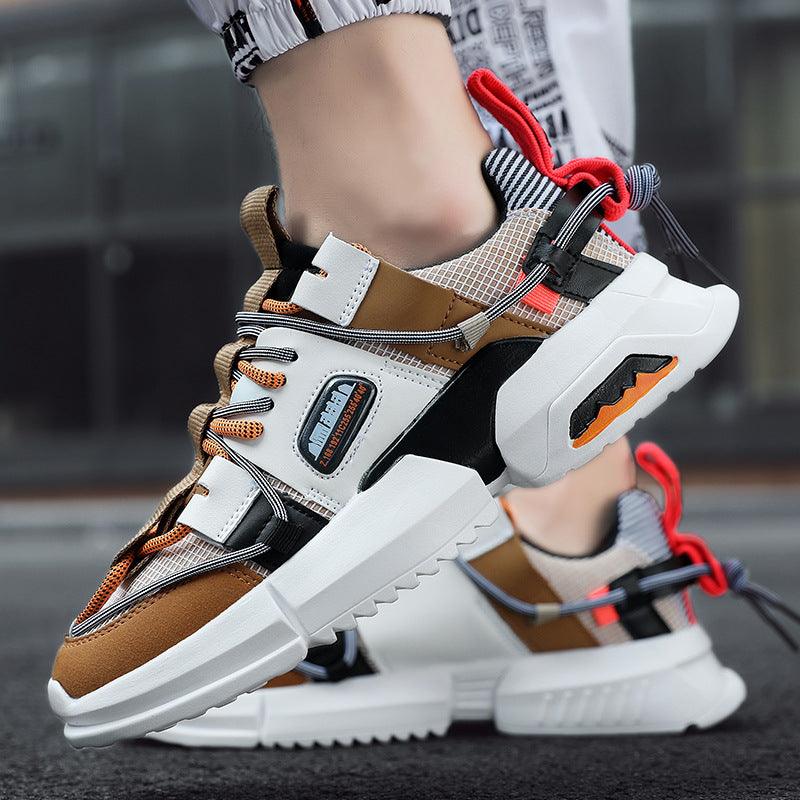 Retro Casual Shoes Fashion Trend Sports Shoes Light, Comfortable And Breathable Men's Shoes - Trendha