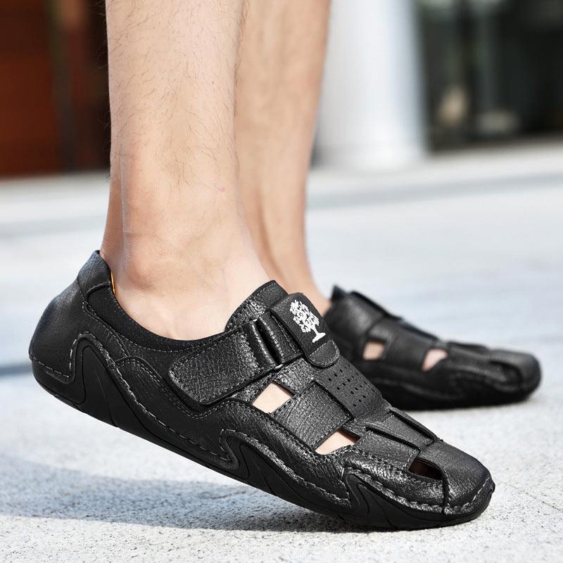 Men's Genuine Leather Sandals - Trendha
