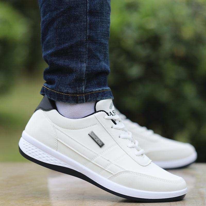 Waterproof Men's Shoes New Breathable Leather Casual Shoes - Trendha