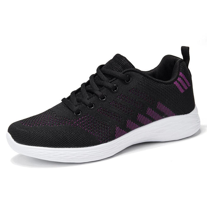 Large Size Women Breathable Air Mesh Lace Up Running Casual Shoe - Trendha