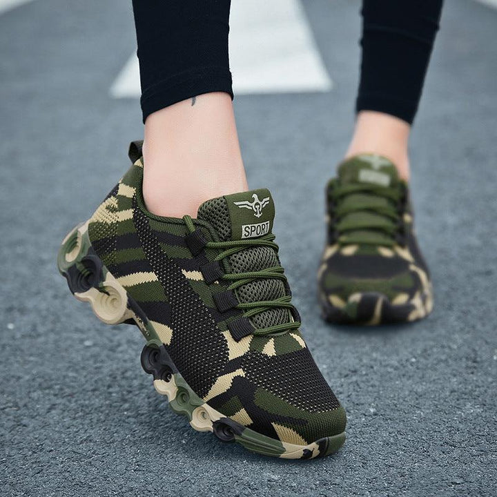 Camouflage ultralight running shoes - Trendha