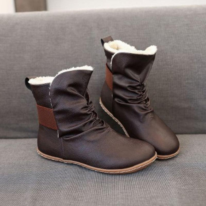 Women's New Winter Shoes Casual Flat Warm Snow Boots - Trendha