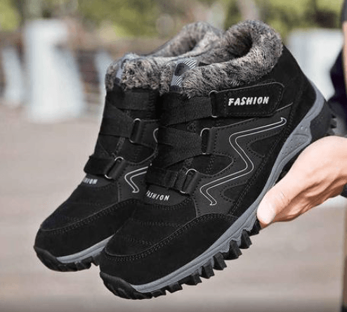 Cotton Shoes Winter Plus Velvet Thickening Outdoor Large Size Sports Running Shoes - Trendha