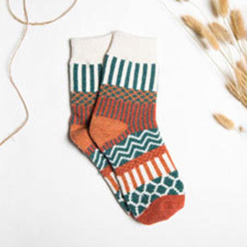 Christmas Casual Sheath Tribal Women Socks - Trendha