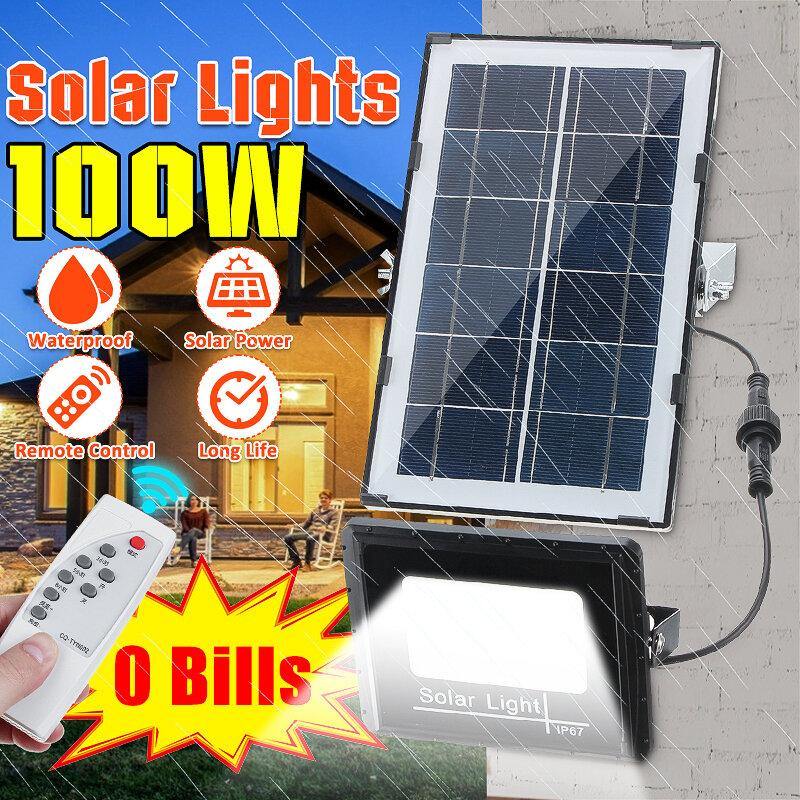 10000LM LED Solar Panel Light Sensor Flood Light Lamp Outdoor Garden Spotlight - Trendha
