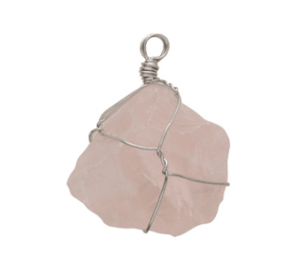 Natural stone pendant irregular crystal rough necklace - Trendha