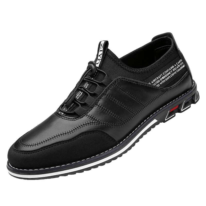 Men Cowhide Breathable Soft Bottom Lace up Comfy Sports Casual Leather Shoes - Trendha