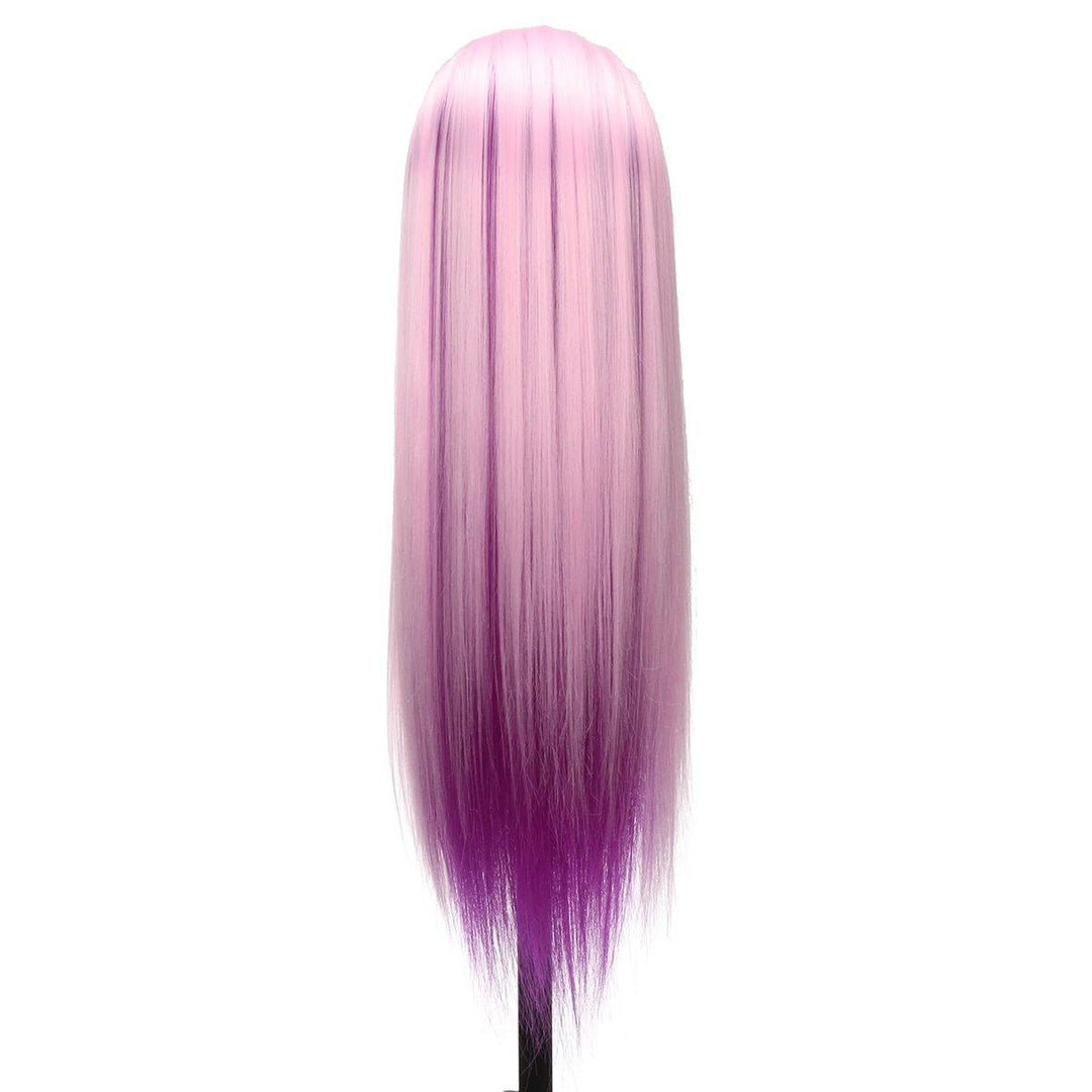 27'' Colorful Practice Training Head Long Hair Mannequin Hairdressing Salon Model - Trendha