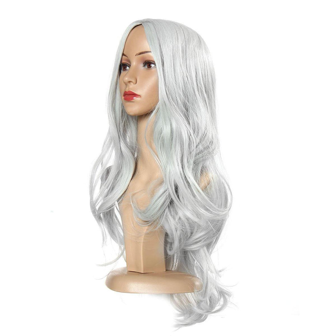 Women Wig Full Wavy Hair Extensions Heat Resistant Synthetic-8 - Trendha