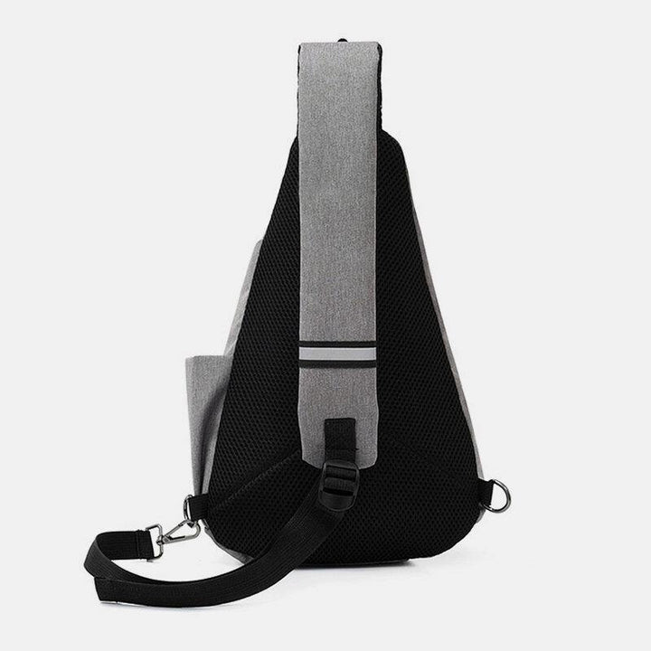 Unisex Nylon Light Weight Contrast Color Casual Outdoor Travel Multi-carry Shoulder Bag Crossbody Bag Chest Bag - Trendha