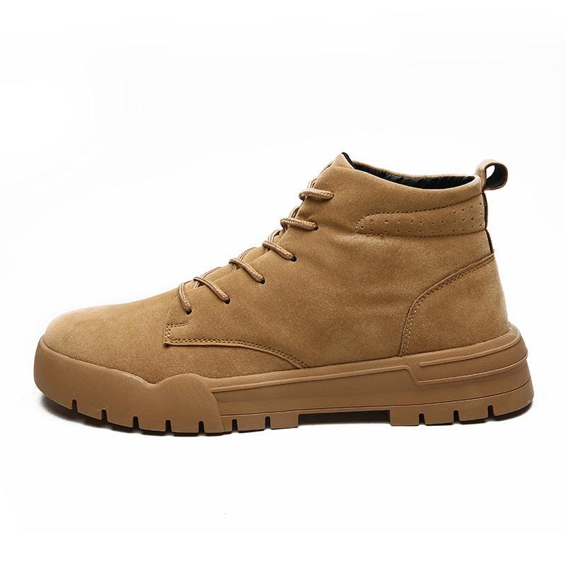Men's solid color Martin boots - Trendha